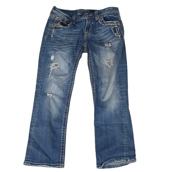 Miss me distressed easy crop jeans size 29 - Picture 1 of 5